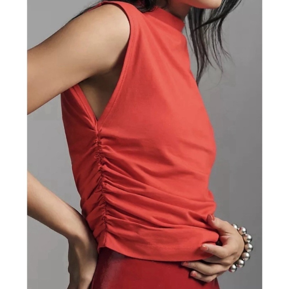 Maeve Anthropologie Mock Neck Top